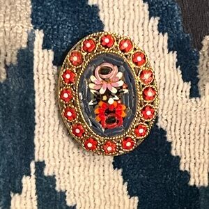 Stunning Vintage Italian Mini Mosaic Brooch